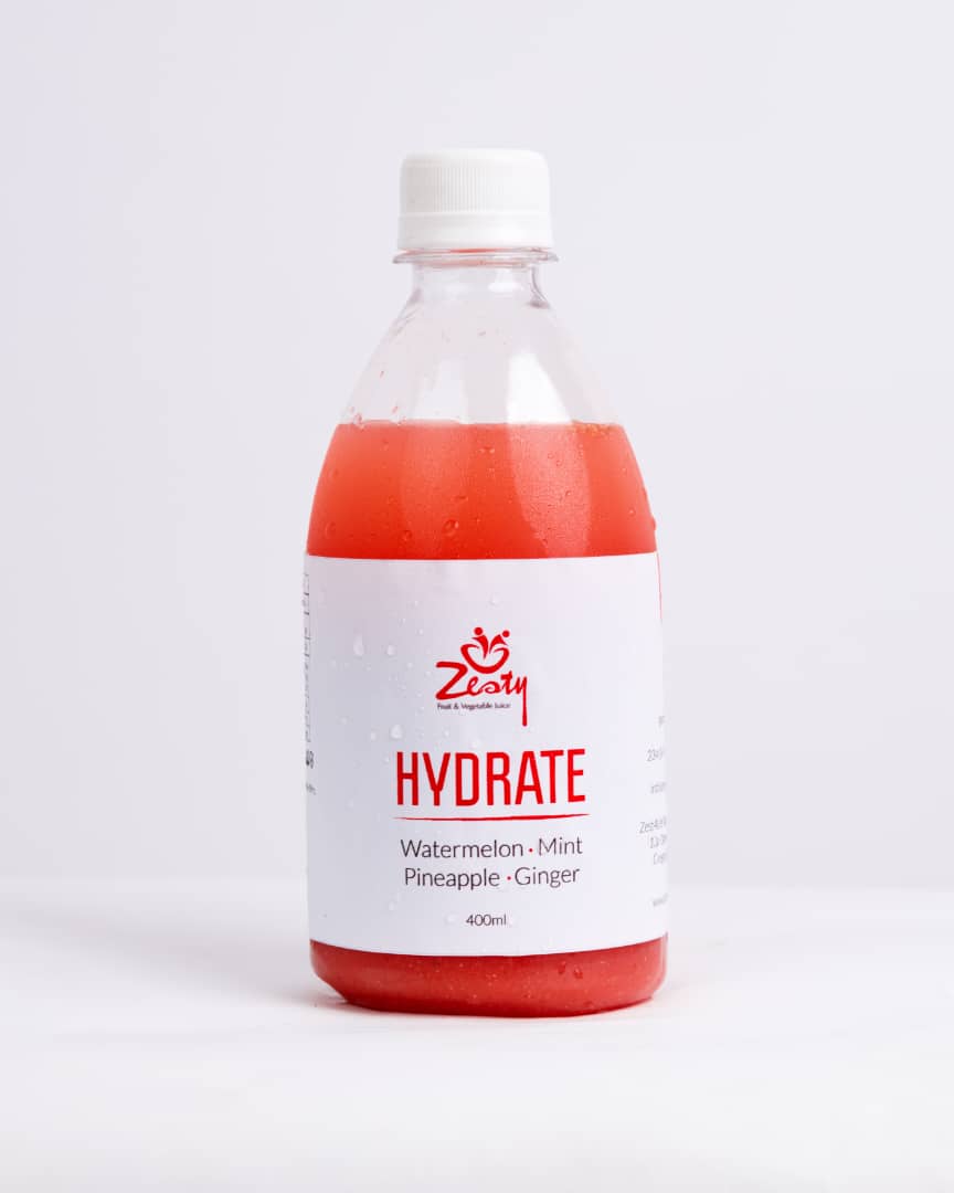 Hydrate cold-pressed juice bottle